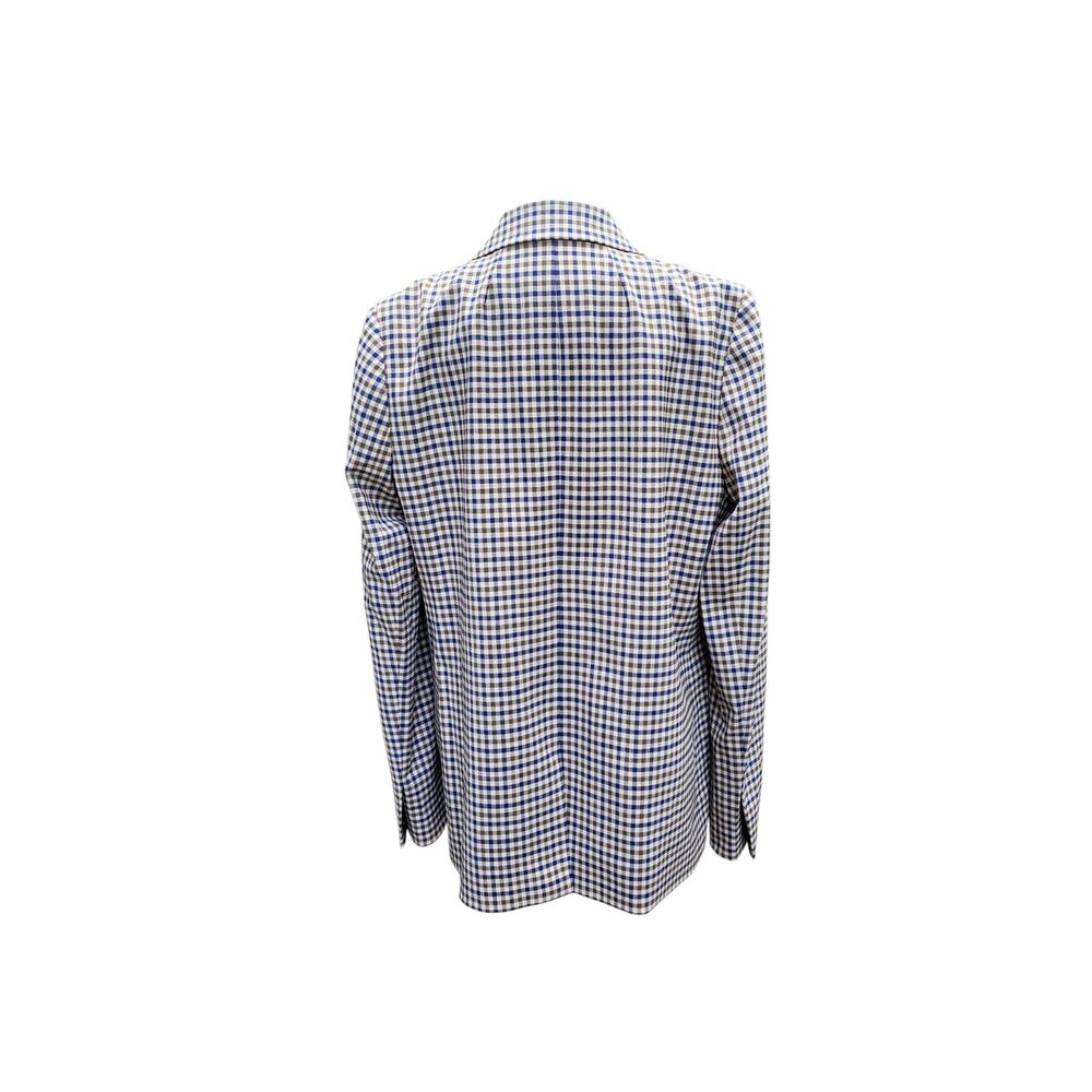 J. Crew Plaid Check Blazer Jacket Academia Preppy Stretch Wool Tollegno 1900 12T - Picture 10 of 16